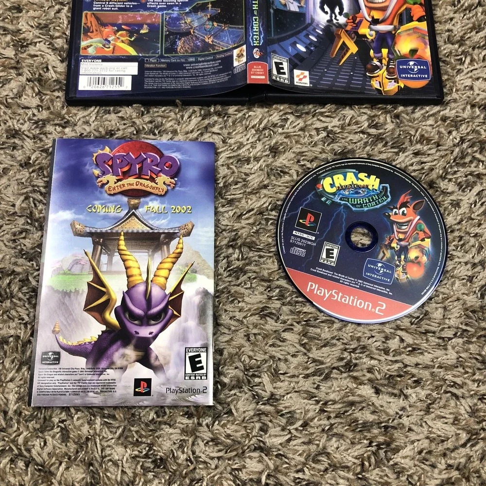 Crash Bandicoot The Wrath of Cortex PlayStation 2 PS2 Game Complete With Manual